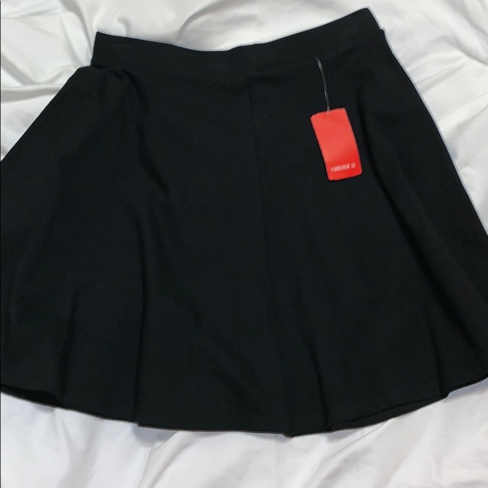 NEW Forever 21 black circle/skater skirt